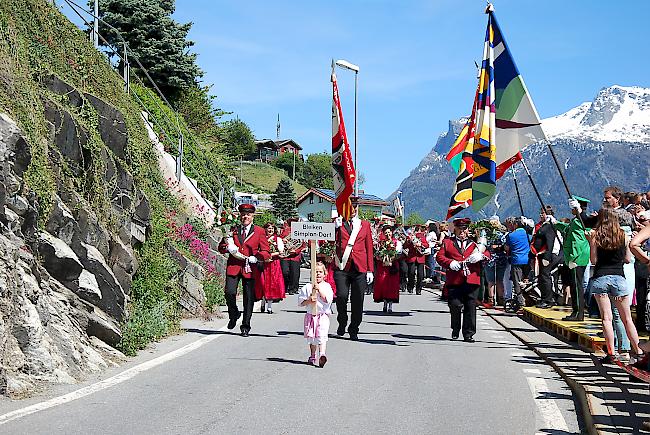 Musikgesellschaft Bleiken aus Simplon-Dorf. 