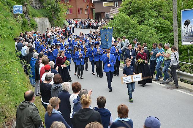 Extra aus Italien angereist: die Banda Musicale di Baceno.