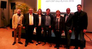 Von links: Christophe M&uuml;ller, Elmar Furrer, Petra In-Albon, Rolet Gruber, Ida H&auml;fliger, Anton Schreiner und Diego Furrer.