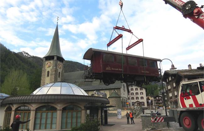 und auf der Matterhorn Plaza abgeladen.