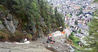 Piste &laquo;Howete&raquo;: Der umstrittene letzte Hang wird zurzeit verbreitert und entsch&auml;rft.