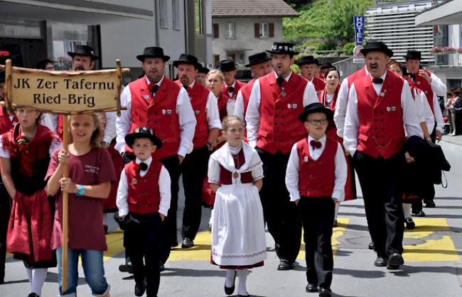 Sorgten für beste Unterhaltung: Der Jodlerklub Zer Tafernu aus Ried-Brig...