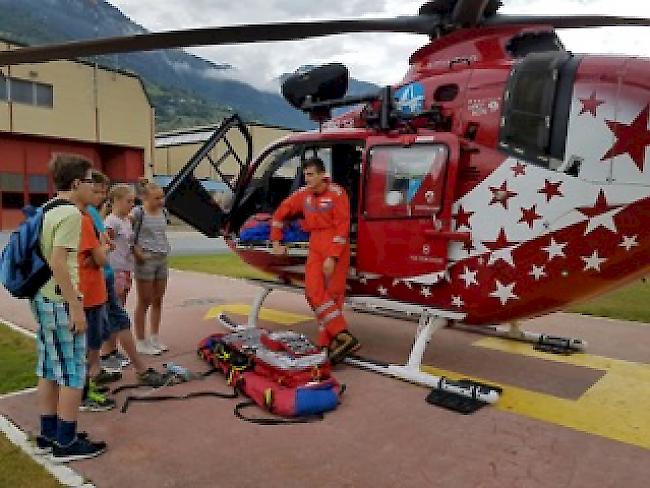 Zu Besuch bei der Air Zermatt. 