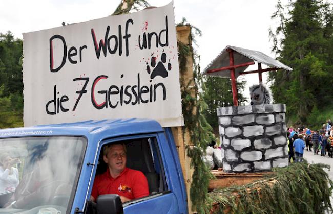 Der Wolf erneut auf der Moosalp...