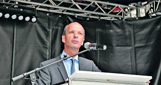 Ansprache. St&auml;nderat Beat Rieder w&auml;hrend seiner Rede zur Lage der Nation und zur Abstimmung &uuml;ber den Brexit.