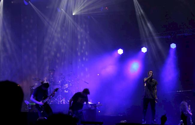Das australische Quintett «Parkway Drive» liefert eine überzeugende Show ab.