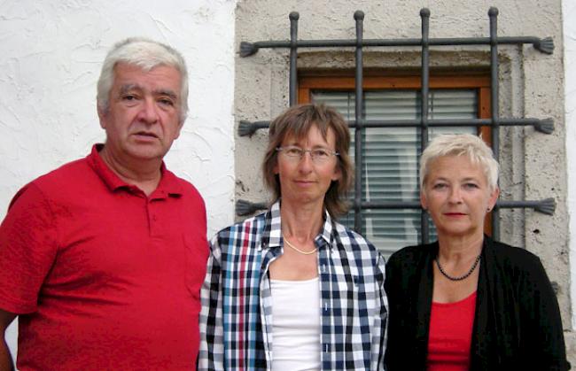 Martin Hofer, Juliane Andereggen und Doris Schmidhalter-Näfen