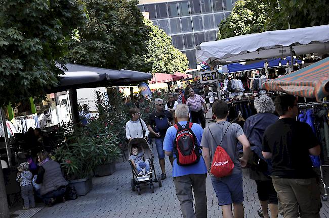 Impression vom Visper Herbstmarkt.