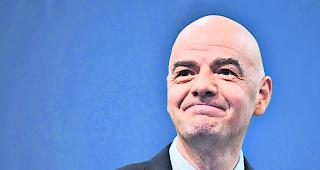 WM 2022. FIFA-Pr&auml;sident Gianni Infantino spricht sich seit Wochen f&uuml;r eine Erh&ouml;hung der Teilnehmerzahl von 32 auf 48 Teams aus.