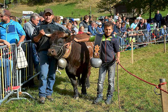 «Leila» von Bruno Lengen und Justin Imboden aus Embd holte die Siegerglocke in der Gruppe B. 