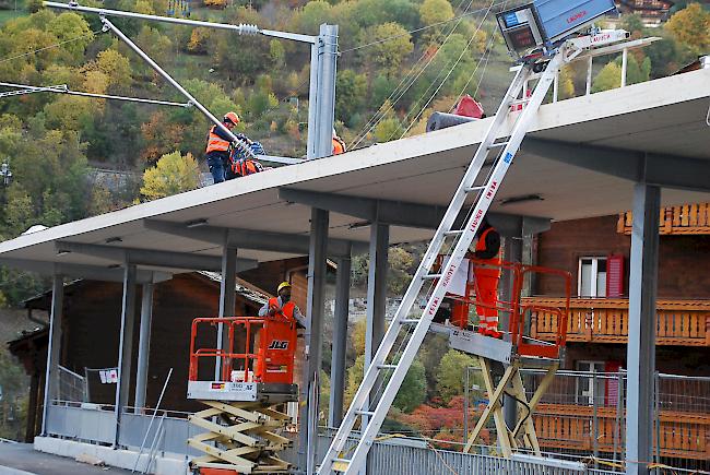 Die Arbeiten in Stalden gehen auf die Zielgerade zu.