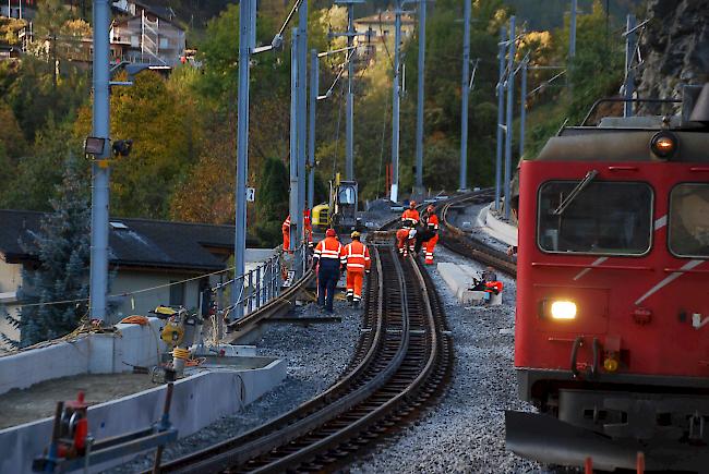 Die Arbeiten in Stalden gehen auf die Zielgerade zu.