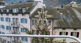 Der Briger Weihnachtsbaum f&uuml;r einmal aus einer ungewohnten Perspektive