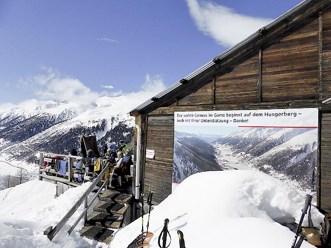 Das alte Bergrestaurant auf dem Hungerberg ist auch in dieser Wintersaison geöffnet.