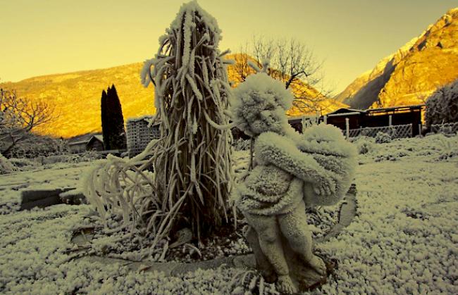 Frostige Verhältnisse in der Region Niedergampel