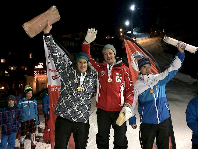 Gewinner der Kategorie Senioren I: Fabio Belloni, Philipp Brigger und Dominic Gruber. 