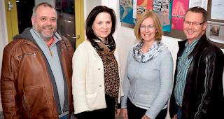 Von links: Christian Nellen, Staatsratspr&auml;sident Esther Waeber-Kalbermatten, Christa Furrer-Treyer und Joachim Sieber.