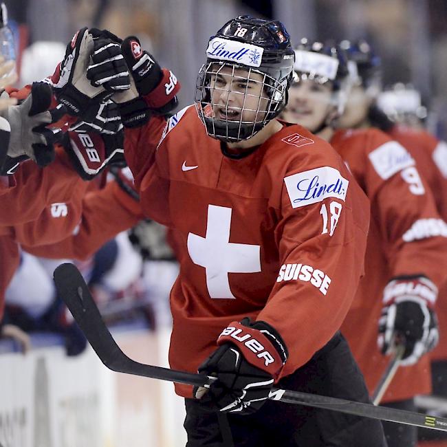 Nico Hischier (Nr. 18) brillierte auch am Top Prospects Game