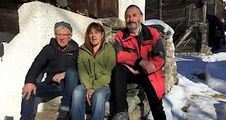 SP, Gr&uuml;ne und Unabh&auml;ngige Goms (v.l): Hans Harder, Karolin Wirthner und Ruedi Lehmann.  