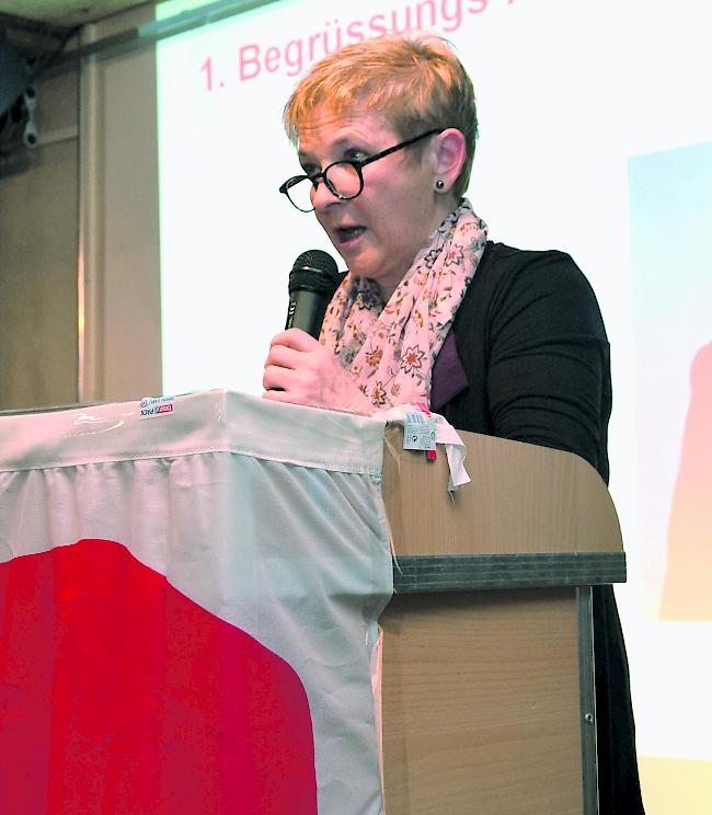 Doris Schmidhalter-Näfen am SPO-Kongress.