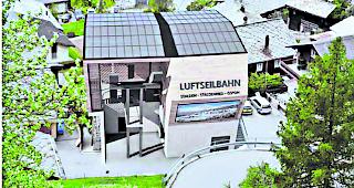 So soll die neue Seilbahnstation in Staldenried aussehen.