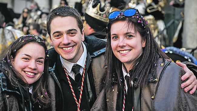 Samira Andenmatten (22) und Raphael Lengacher (26), beide aus Visp und Sandrine Jerjen (20) aus Baltschieder