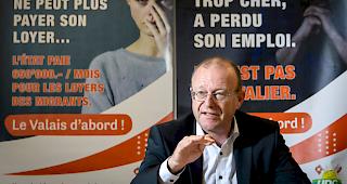 SVP-Nationalrat Jean-Luc Addor zieht das Urteil des Bezirksgerichts Sitten an die n&auml;chste Instanz weiter (Archivbild).   