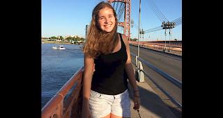 &laquo;Auch Santa Fe ist eine sch&ouml;ne Stadt &ndash; hier auf der Br&uuml;cke 'Puente Colgante'.&raquo;