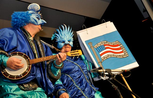 «Narruvolch» beim ersten Auftritt der Fasnacht 2017.