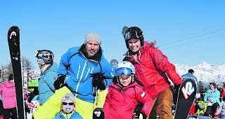 Familie Schroth aus Wettingen: (von links) Dave, Patric, Janik und Nicole.