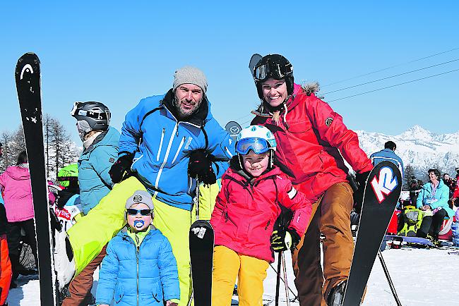 Familie Schroth aus Wettingen: (von links) Dave, Patric, Janik und Nicole.