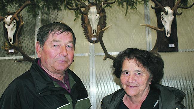 Bruno Zengaffinen (69) aus Steg und Edith Zengaffinen (67) aus Steg.