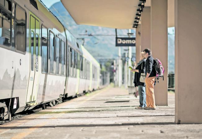 Der Bahnverkehr nach Domodossola ist zurzeit eingeschränkt.