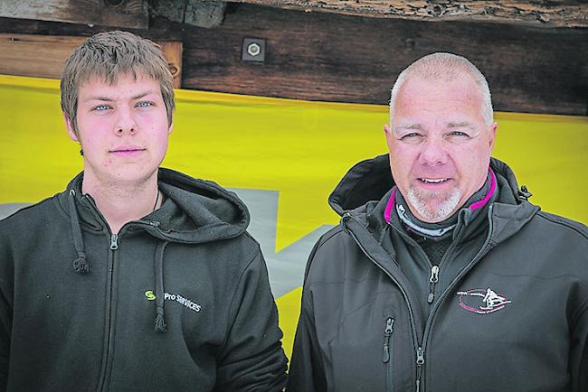 Nicolas Stoffel (19) aus Grächen und Heinz Wegmüller (55) aus Hilterfingen.