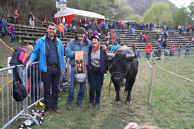 Siegerin in der Kategorie 1. Anton und Imelda Williner mit «Vitali».