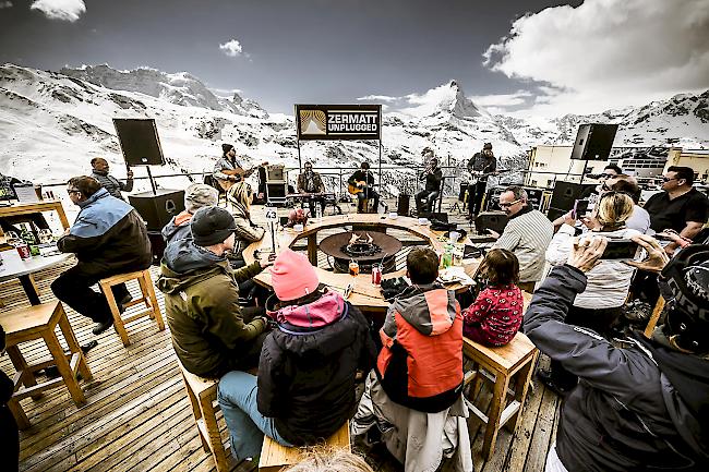 Konzert vor beeindruckender Kulisse.