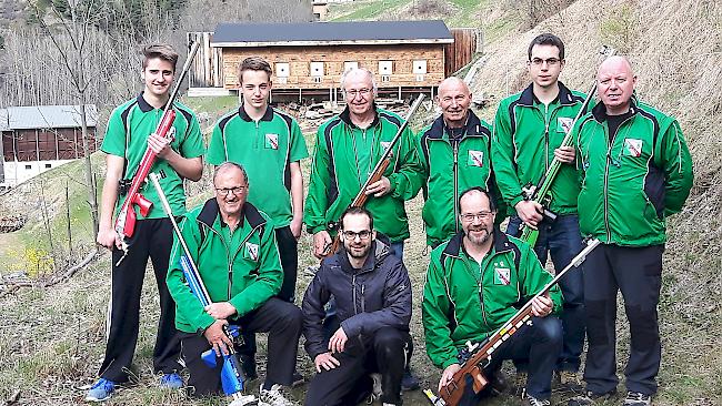 Gut vorbereitet. Die Sportschützen des FS Staldenried sind Mental und Körperlich gestärkt.