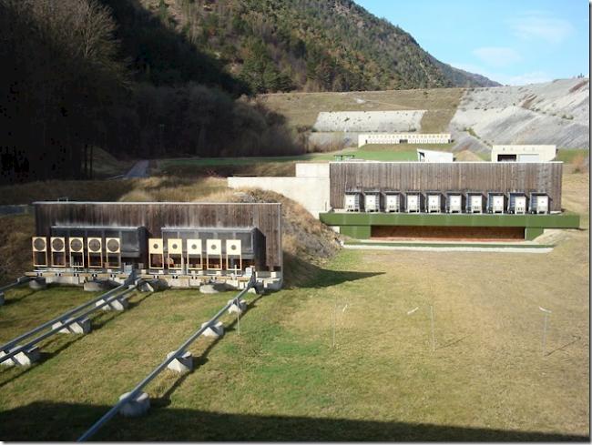 Eine grosszügige Anlage in jeder Hinsicht: Das Schiesssport-Zentrum Riedertal Visp