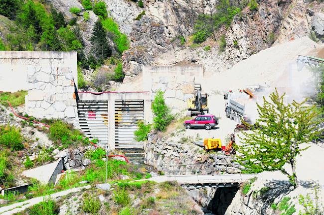 Das Kieswerk beim Ausgang des Baltschiedertals muss der zweiten und dritten Etappe des Hochwasserschutzprojekts Baltschiederbach weichen.