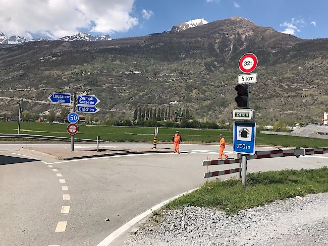 Wieder freie Fahrt Richtung Saas- und Mattertal