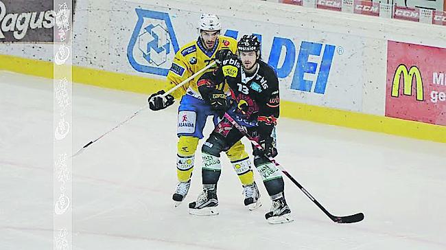 Luca Hischier (r.) im Dress des SC Bern in Aktion.