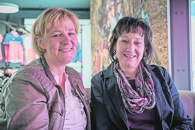 Helene Hellrigl (50) aus Glis und Evelyne Schmidt (57) aus Brig.