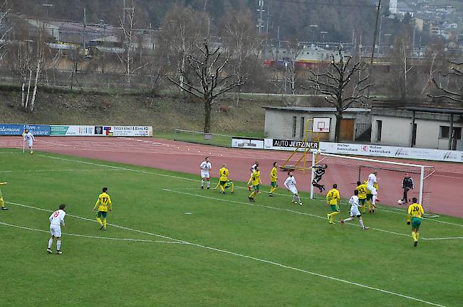 Der FC Oberwallis Naters empfängt auf dem Stapfen Yverdon Sport. Ein Spitzenteam aus der 1. Liga.