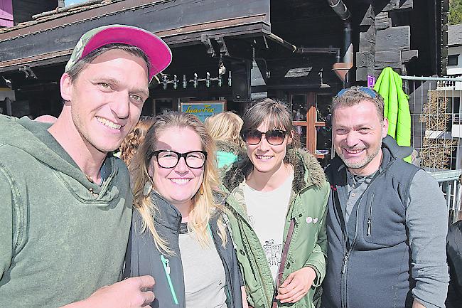 Michael Schmid (33) aus Frutigen, Sandy Lehmann (38) aus Möhlin, Joelle Lehmann (32) aus Frutigen und Daniel Hägler (47) aus Möhlin.