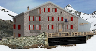 Wie die Cabane des Dix nach den Renovationsarbeiten aussehen wird.