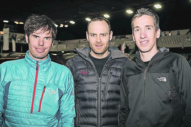 Daniel Lutz (36) aus Naters, Markus Julier (29) aus Brig und Marc Briggeler (33) aus Brig.