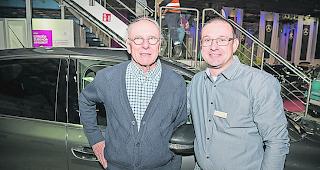 Bernhard (72) und Silvio L&uuml;thi (42), beide aus Naters.