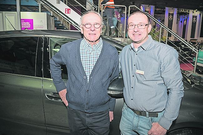 Bernhard (72) und Silvio Lüthi (42), beide aus Naters.