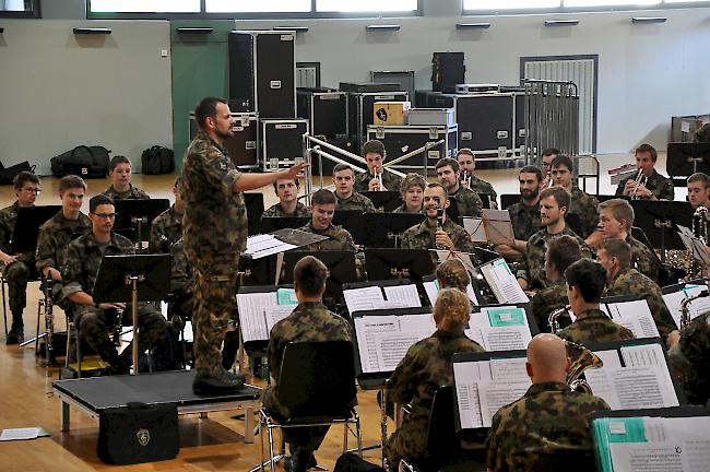 Nach zwei Tagen Proben steht für die «Swiss Army Central Band» in dieser Woche drei Konzerte an.