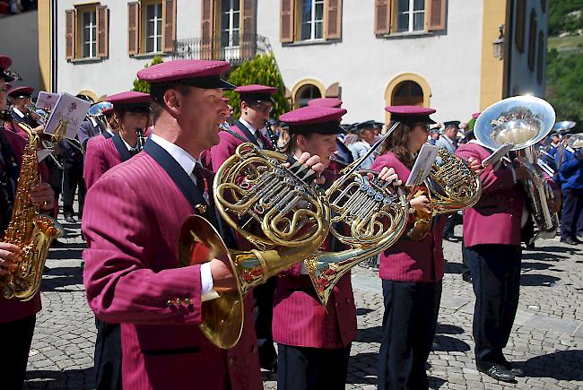 Eindrücke vom Bezirksmusikfest in Visp